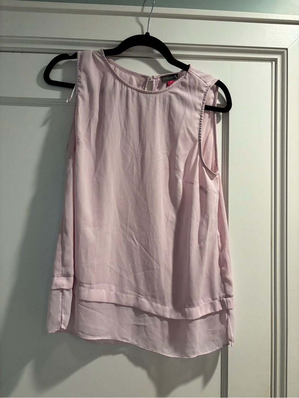 Vince Camuto Pale Pink Layered Sleeveless Blouse
